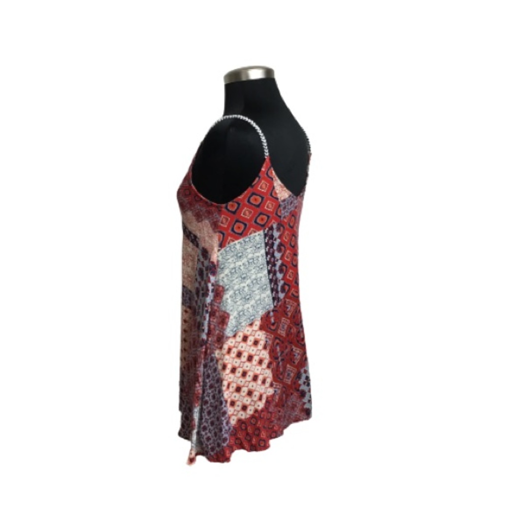 Lulu’s Perfect Sunday Red Print Swing Dress Size:S - Picture 4 of 7